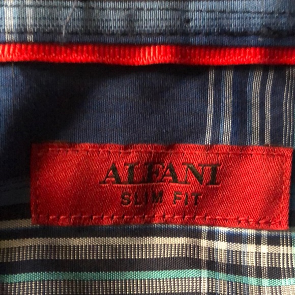 Men’s Alfani Plaid Button Down size M - Picture 8 of 10